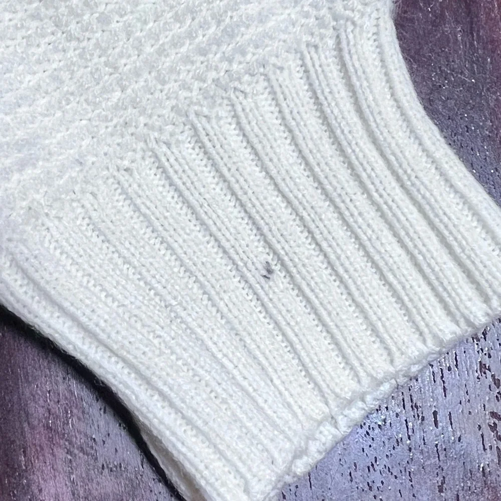 VINTAGE 70s 80s fair isle knit ski sweater v neck chenille earthy neutral unisex